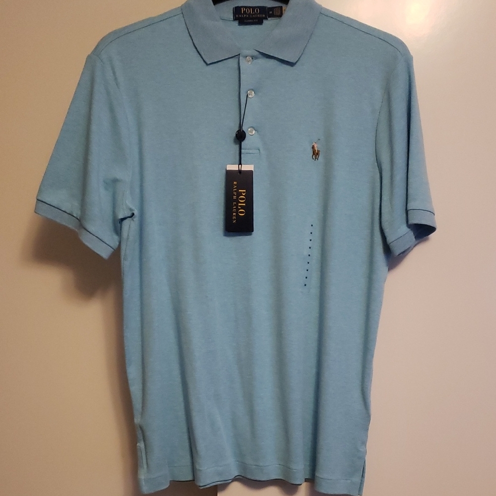 Polo by Ralph Lauren Men's Light Blue Polo Shirt